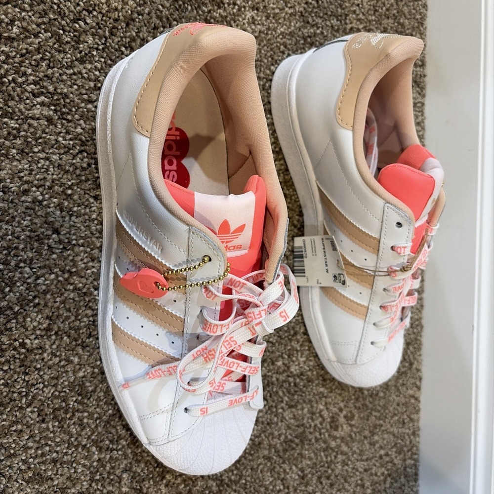 adidas Superstar Self Love Sz 8 - Coquette, Clean Streetwear, Lovecore - Picture 7 of 12